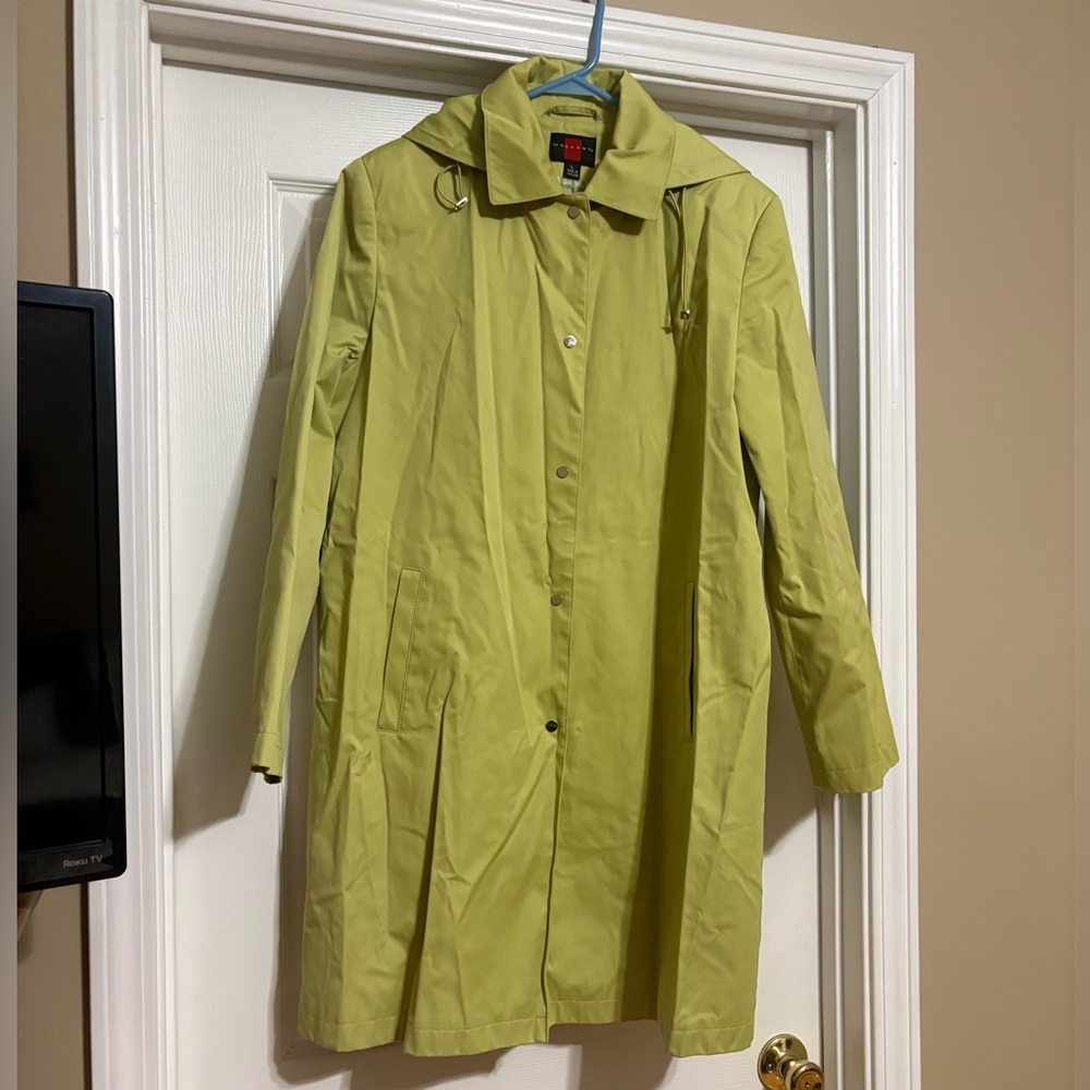 Gallery Light Green Trench Coat